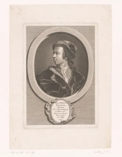 Portret van Johann Martin Preissler