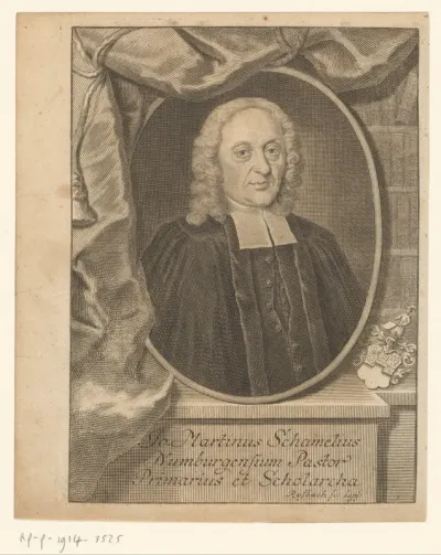 Portret van Johann Martin Schamel