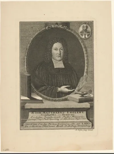 Portret van Johann Matthäus Englert