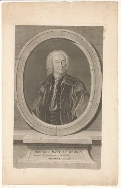 Portret van Johann Matthias Gesner