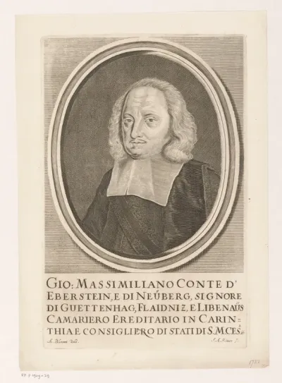 Portret van Johann Maximilian, Graf von Welz auf Eberstein