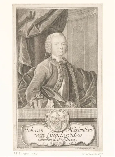 Portret van Johann Maximilian von Günderrode