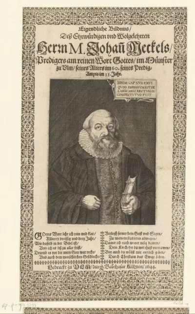Portret van Johann Meckel