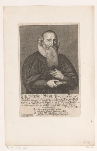 Portret van Johann Melchior Wyss