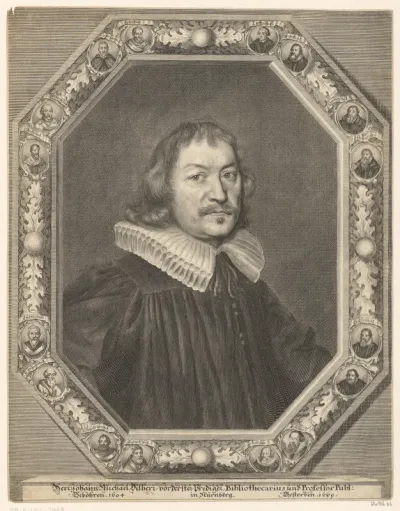 Portret van Johann Michael Dilherr