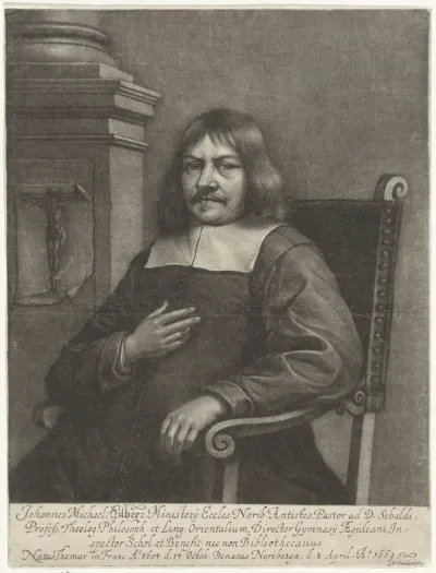 Portret van Johann Michael Dilherr