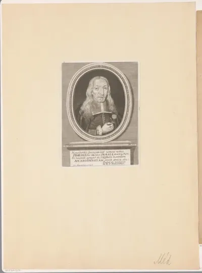 Portret van Johann Michael Fehr