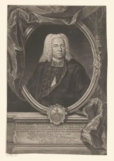 Portret van Johann Michael Hallwachs