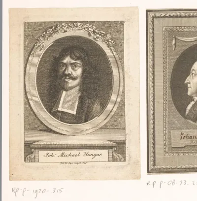 Portret van Johann Michael Hungar