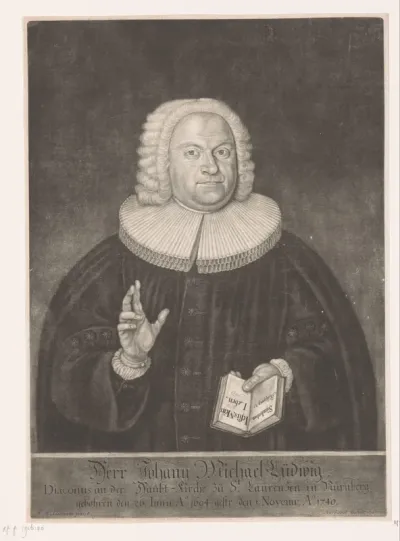 Portret van Johann Michael Ludwig