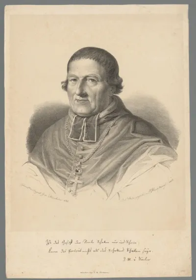 Portret van Johann Michael Sailer