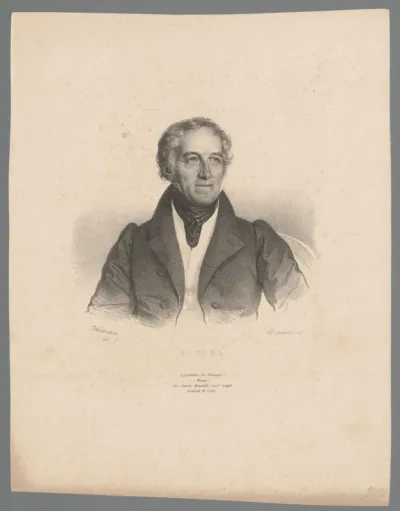 Portret van Johann Michael Vogl