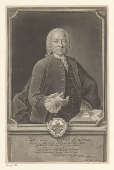 Portret van Johann Michael Wildersinn