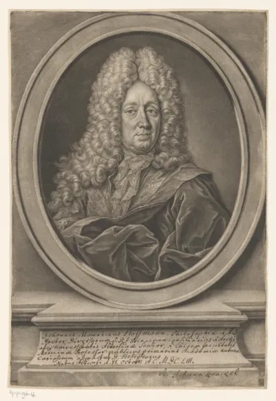 Portret van Johann Moritz Hoffmann