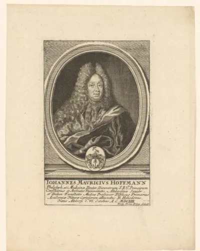 Portret van Johann Moritz Hoffmann