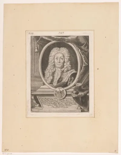 Portret van Johann Moritz Hoffmann