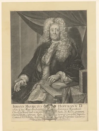 Portret van Johann Moritz Hoffmann