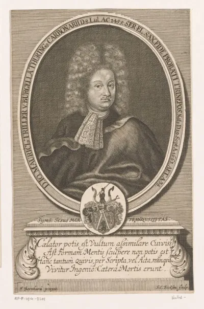 Portret van Johann Moritz Triller