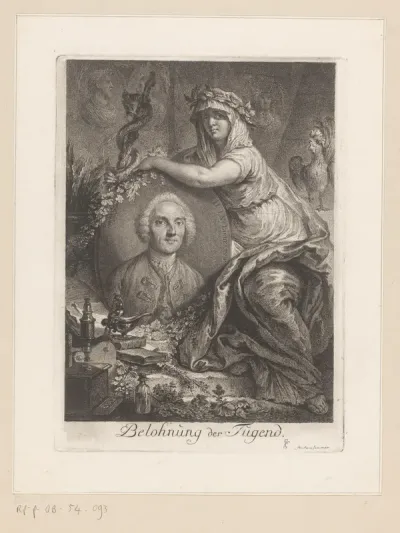 Portret van Johann Nathanael Lieberkühn
