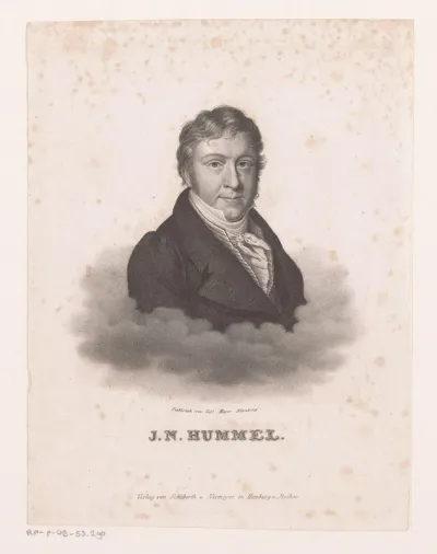 Portret van Johann Nepomuk Hummel