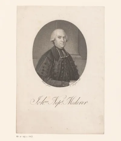 Portret van Johann Nepomuk Mederer