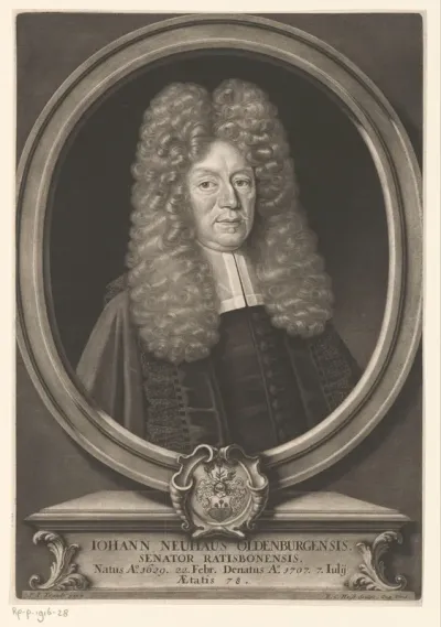 Portret van Johann Neuhaus