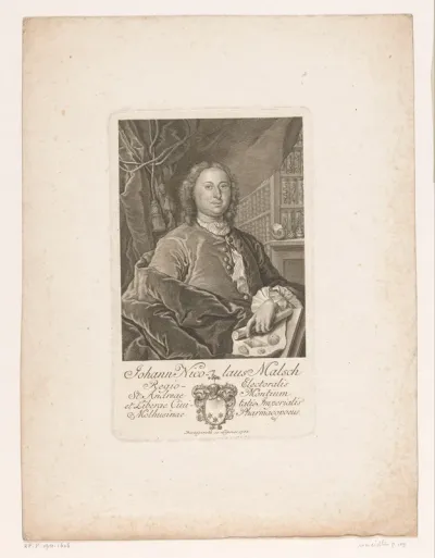 Portret van Johann Nicolaus Malsch