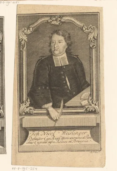 Portret van Johann Nicolaus Weislinger