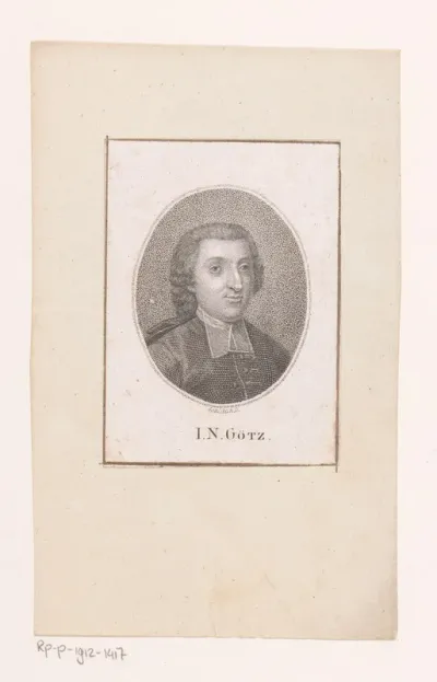 Portret van Johann Nikolaus Götz