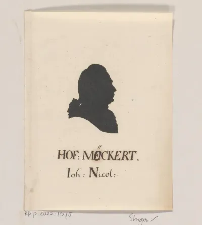 Portret van Johann Nikolaus Möckert