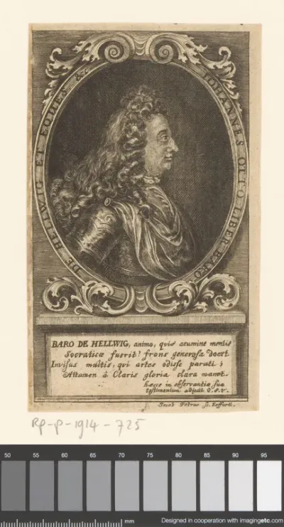 Portret van Johann Otto von Hellwig