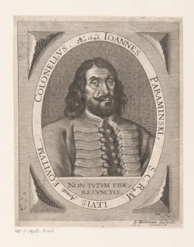 Portret van Johann Paraminski