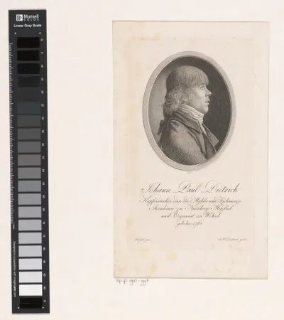 Portret van Johann Paul Dietrich