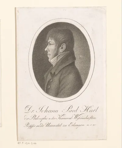 Portret van Johann Paul Harl