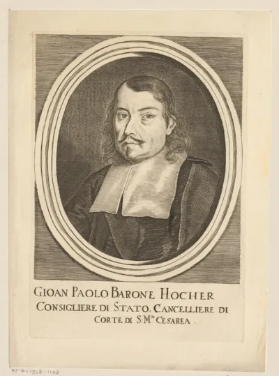Portret van Johann Paul Hocher