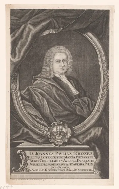 Portret van Johann Paul Kress