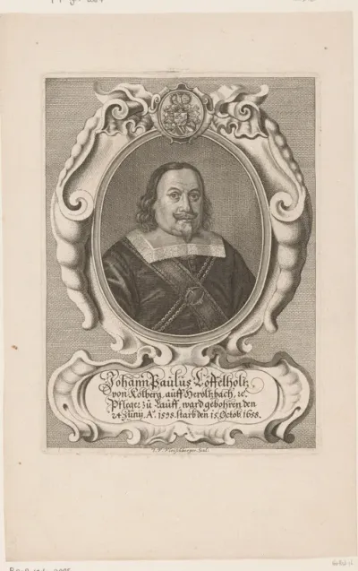 Portret van Johann Paul Löffelholz von Colberg