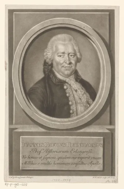 Portret van Johann Paul Reinhard