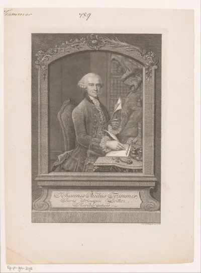 Portret van Johann Paul Trummer