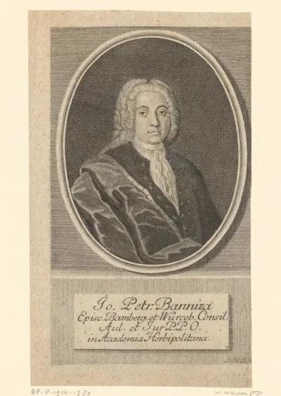 Portret van Johann Peter Banniza von Bazan