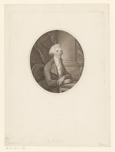Portret van Johann Peter Frank