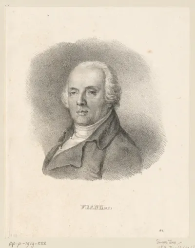 Portret van Johann Peter Frank