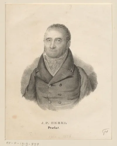 Portret van Johann Peter Hebel