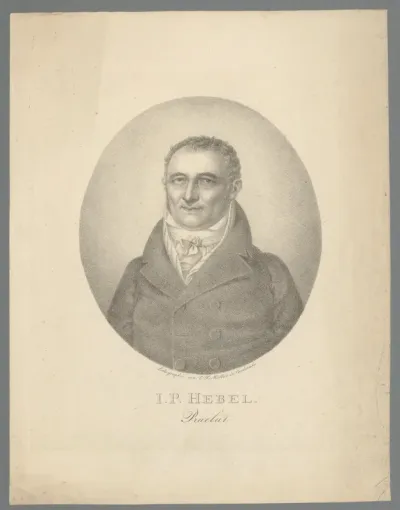 Portret van Johann Peter Hebel