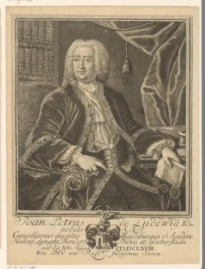 Portret van Johann Peter Ludewig
