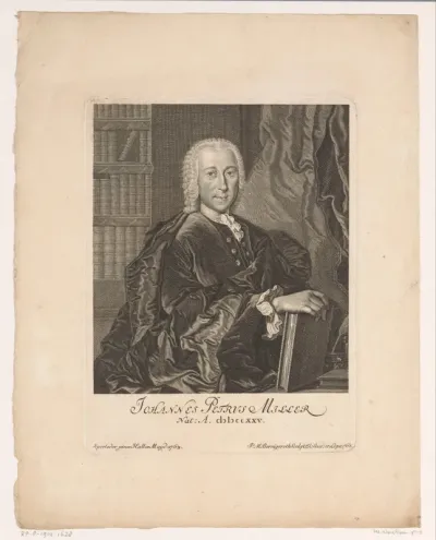 Portret van Johann Peter Miller