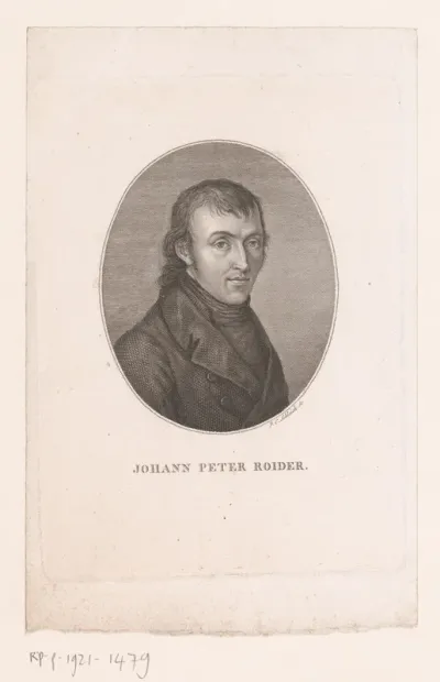 Portret van Johann Peter Roider