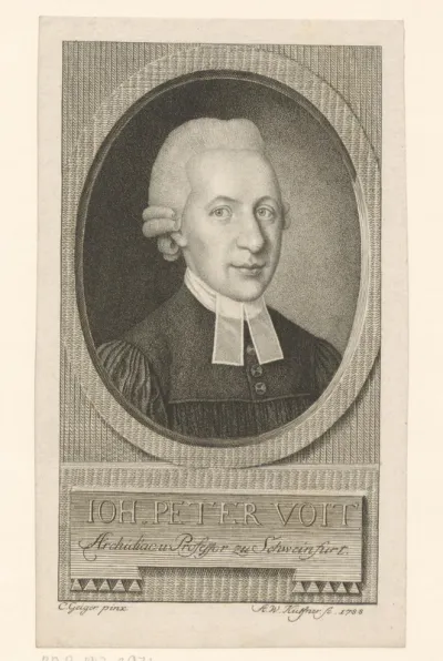Portret van Johann Peter Voit