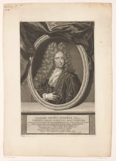 Portret van Johann Peter von Ludewig