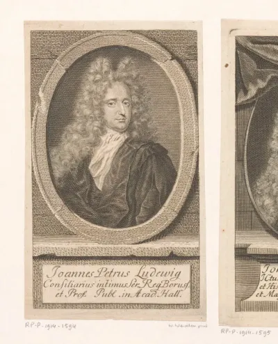 Portret van Johann Peter von Ludewig